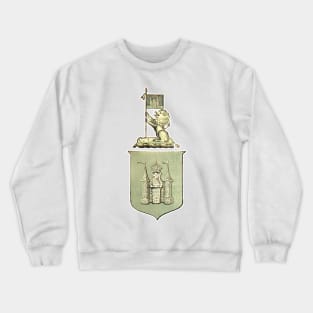 Coat of Arms with Lion and Medieval Castle Crewneck Sweatshirt